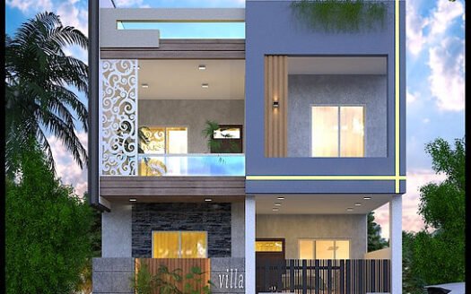 25 × 55 East-Facing House Floor Plan – 1,375 Sq. Ft