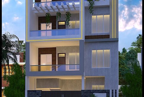 28 × 71 West-Facing House Floor Plan